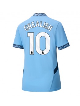 Manchester City Jack Grealish #10 Replika Hemmakläder Dam 2024-25 Kortärmad